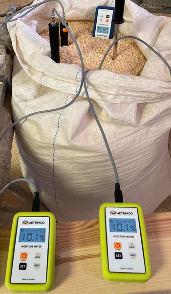Professional moisture meter for sawdust and wood chips (35 cm probe) METRINCO M151SD