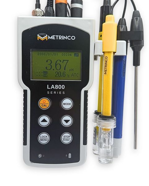 pH-метр/ОВП-метр/кондуктометр/солемір/оксиметр METRINCO LA803PCD 2642 фото